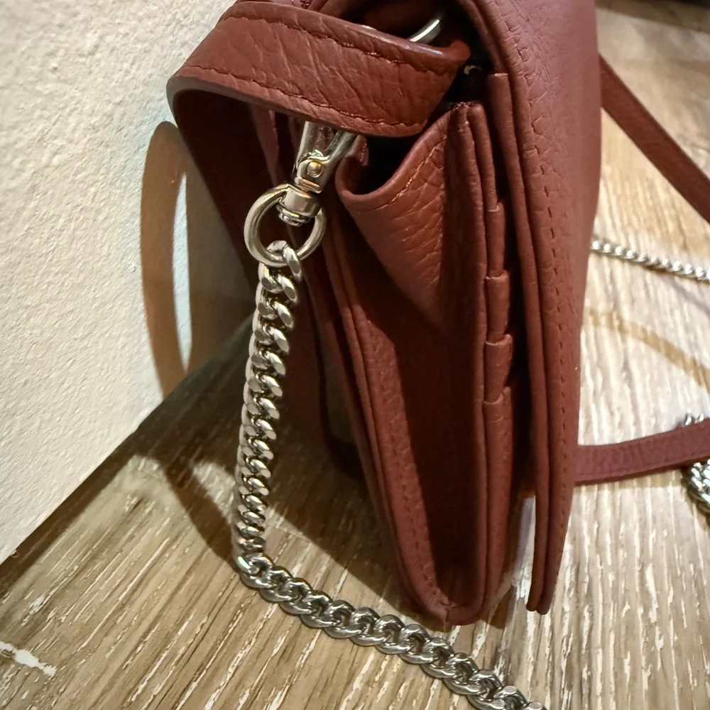 NWOT All Saints Women's Burgundy Crossbody Bag - Picture 15 of 15